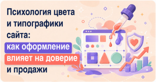 Психология цвета и типографики сайта: как оформление влияет на доверие и продажи