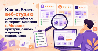 Как выбрать веб-студию для разработки интернет-магазина в Москве: критерии, ошибки и примеры подрядчиков