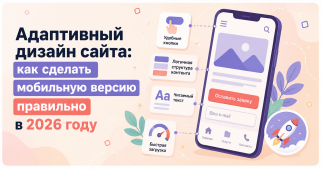 Адаптивный дизайн сайта: как сделать мобильную версию правильно в 2026 году